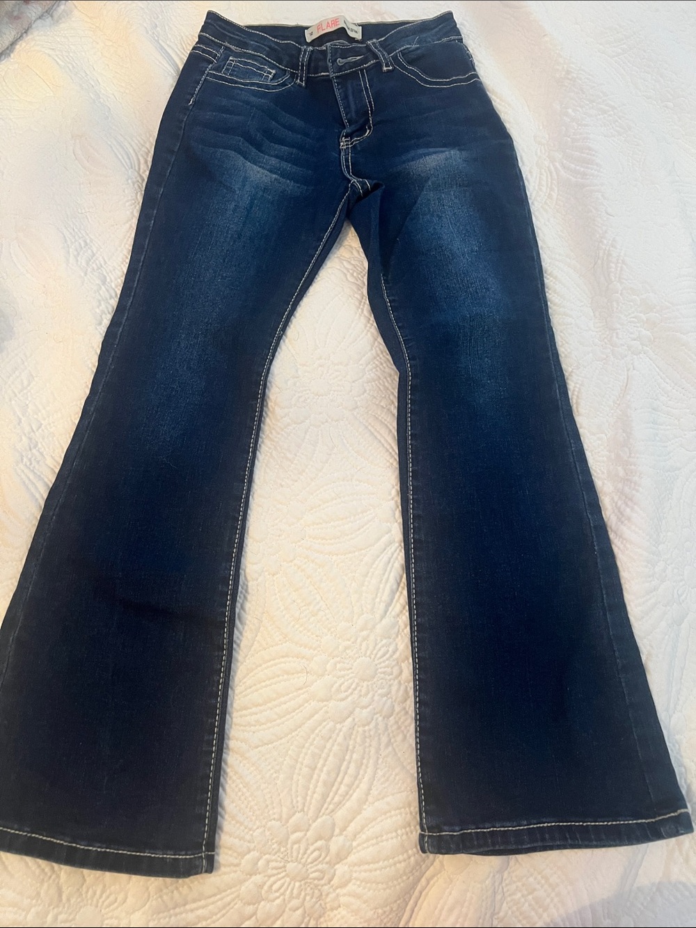 Miss Me Girls Dark Blue Flared Jeans